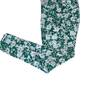 Spiritual Gangster Green & White Floral Leggings for Spring
